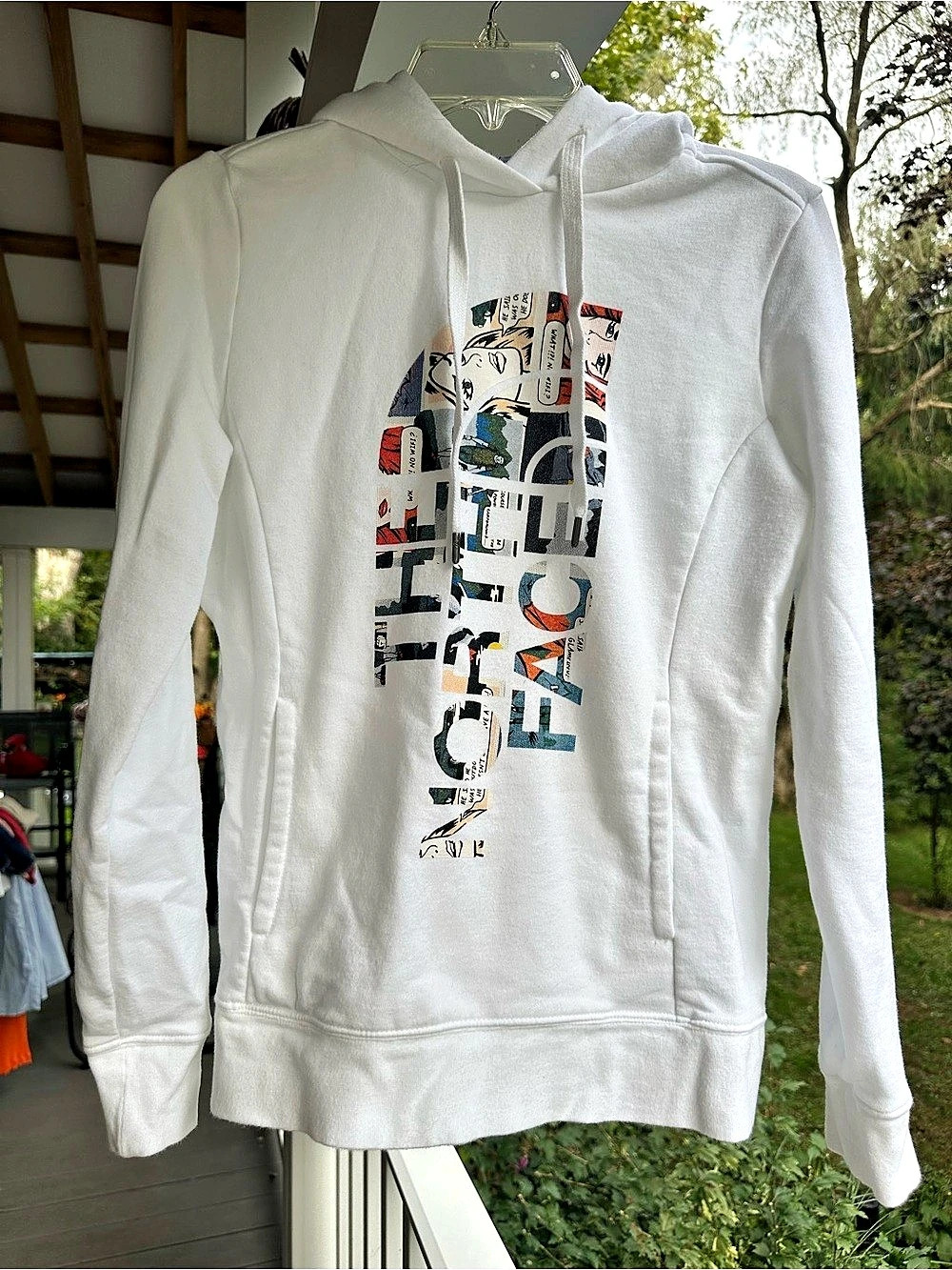 The North Face Comic Graphic Pullover Hoodie White Size Small